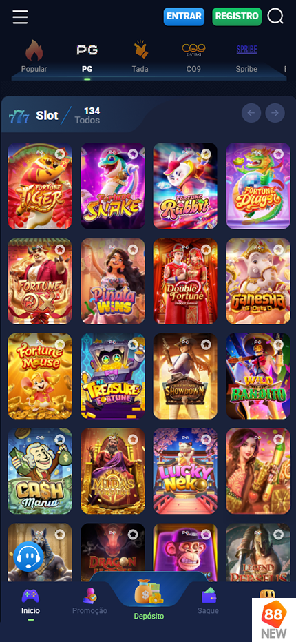 Prêmios Jogos new88.com